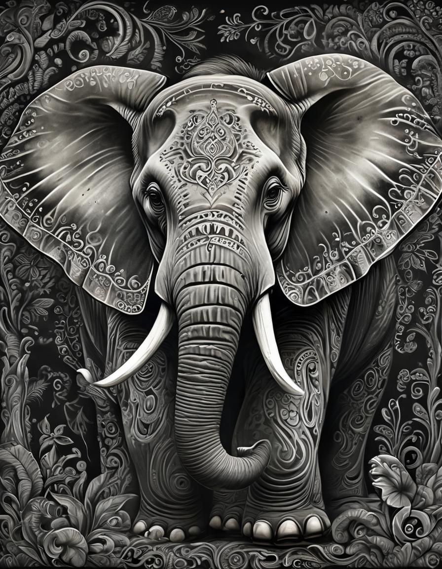 Elephant - AI Generated Artwork - NightCafe Creator