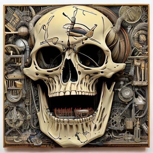  <lora:Boneyard DSv8:0.8>Titanic with Satan watching over