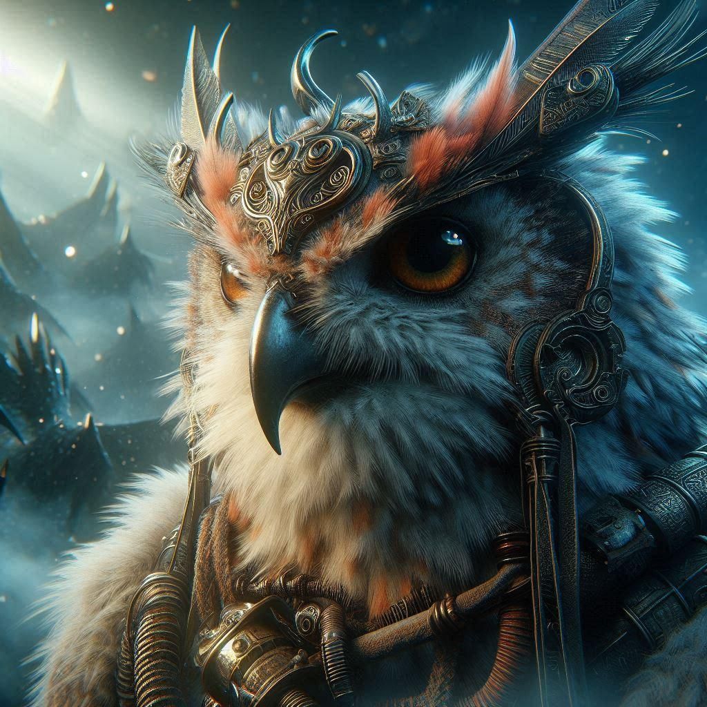 Steampunk owl
