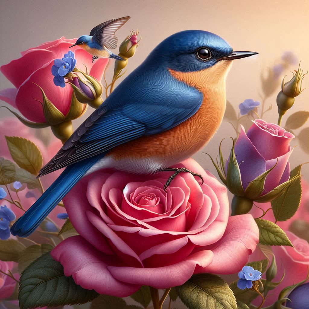 Bluebird Hummingbird