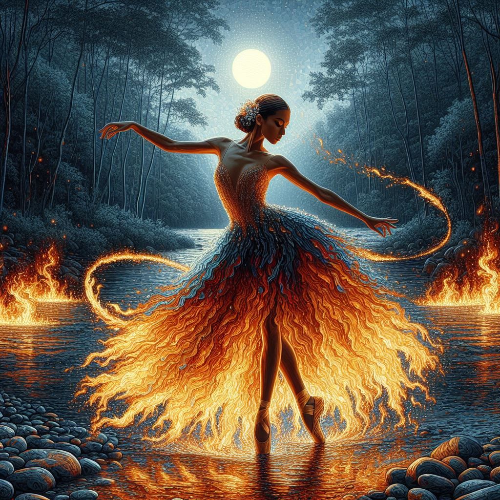 Flame Dance in the Moonlight🔥🌙