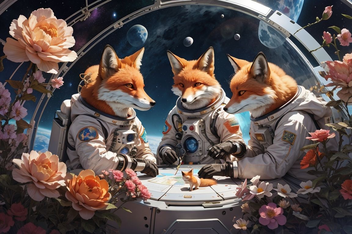 3 foxtronauts
