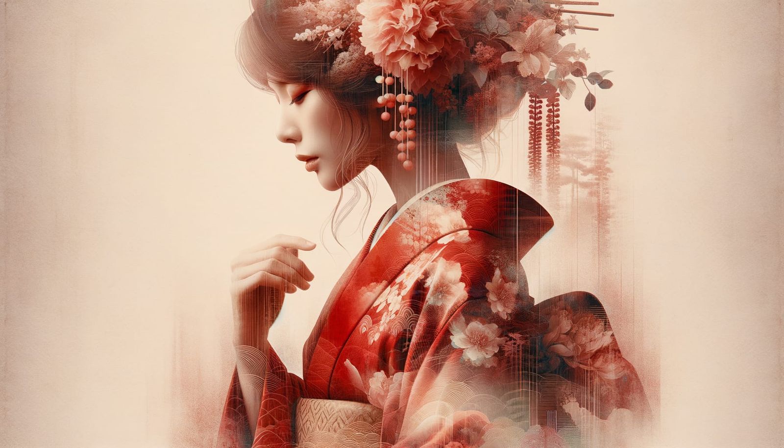 Red Yukata  by @The Leycer