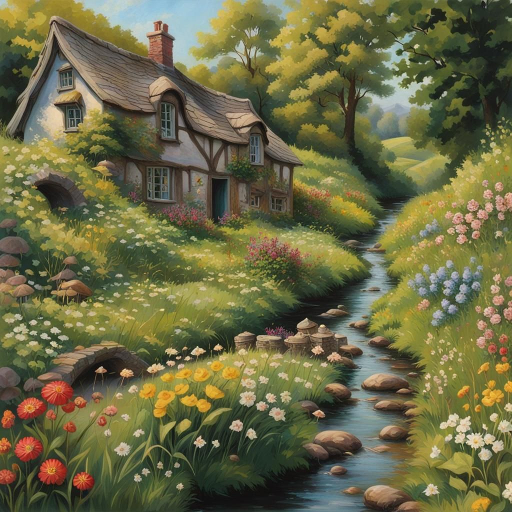 cottagecore brittish countryside