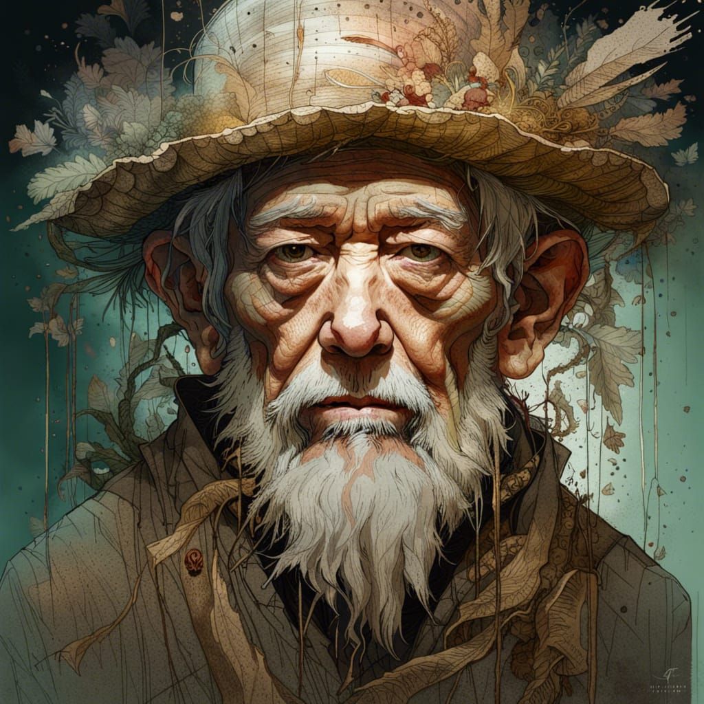 Aged Elegance: The Gaze Beyond  by @Rokett