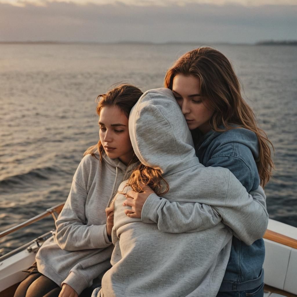 Sisters at sea AI Generated Artwork NightCafe Creator