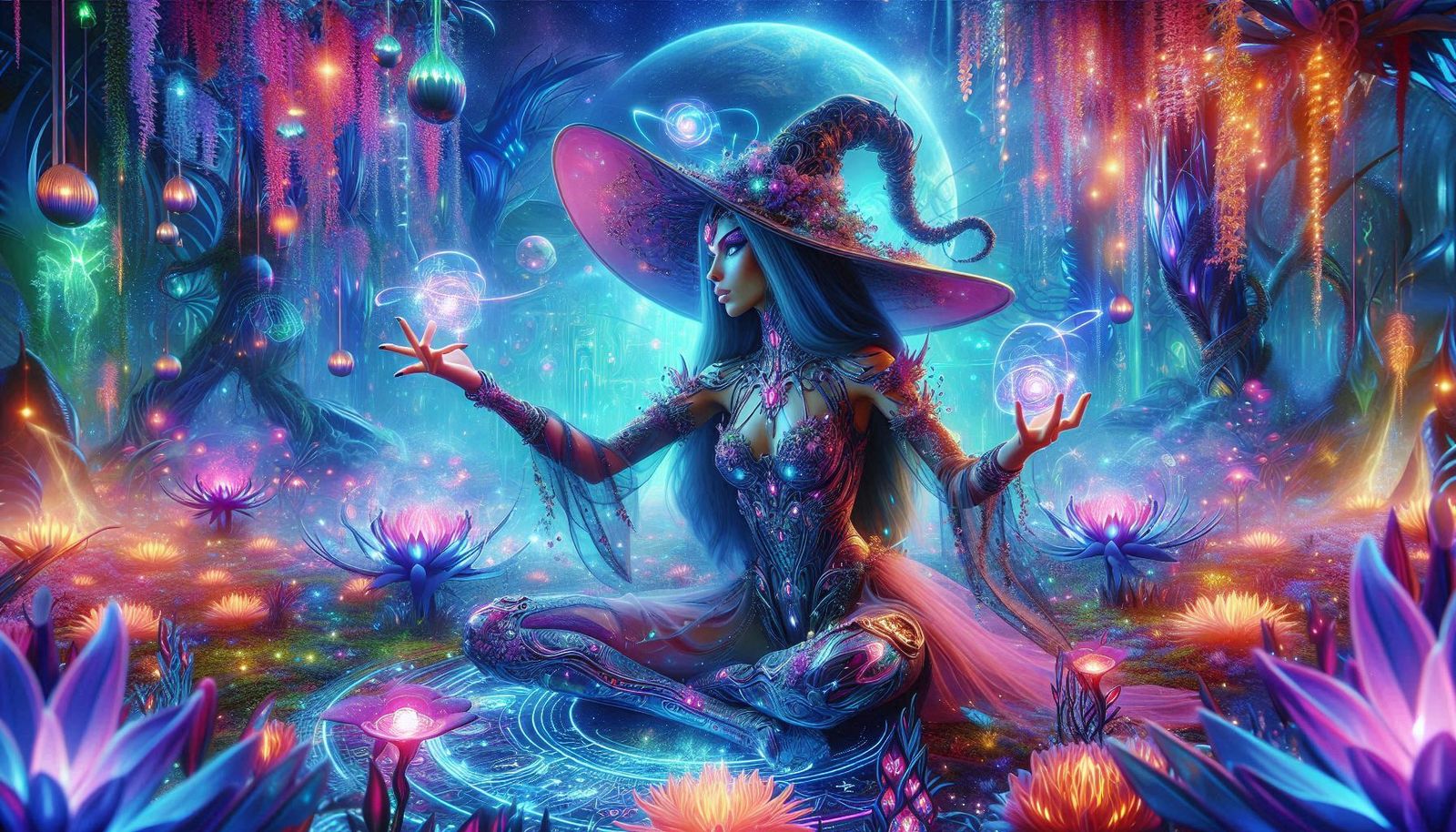 The colourful witch