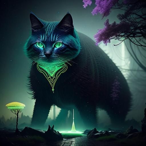 MYSTIC PLEIADIAN FELINE-GNOME FACED HYBRID, FOCUS ETHEREAL COLOR ...