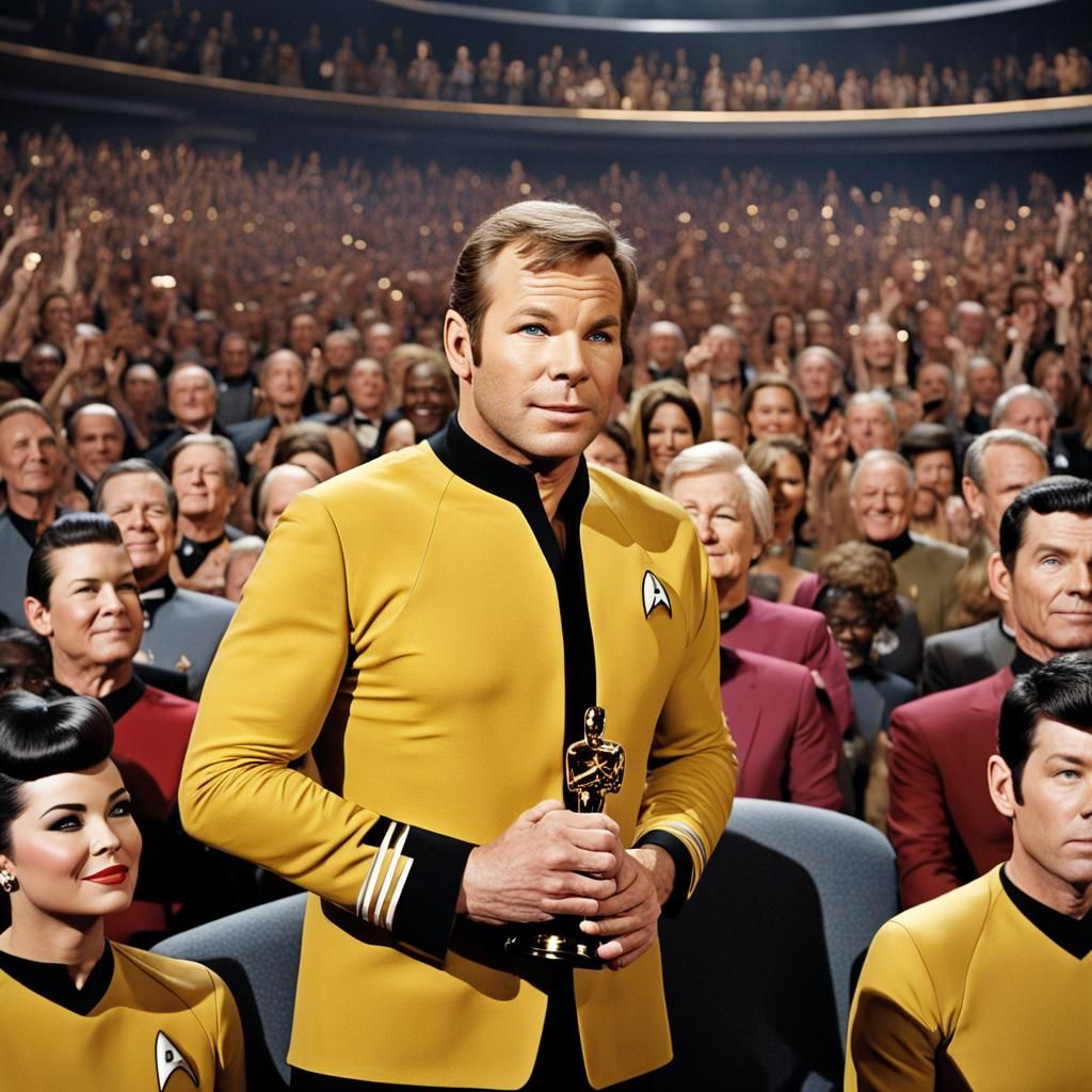 The heroic Star Trek James T. Kirk is given the Oscar!   by @ArtDreamer Selma