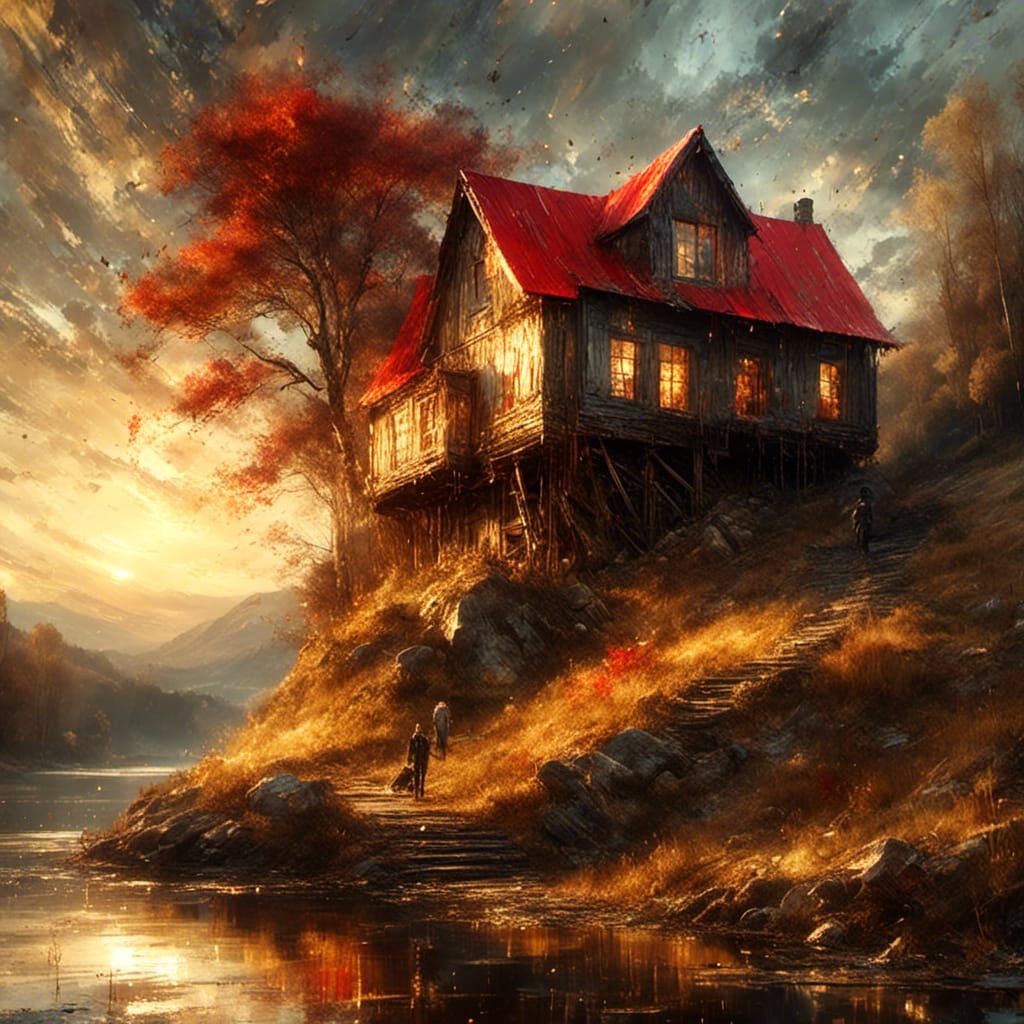 House by the Lake  by @SSJ Owl