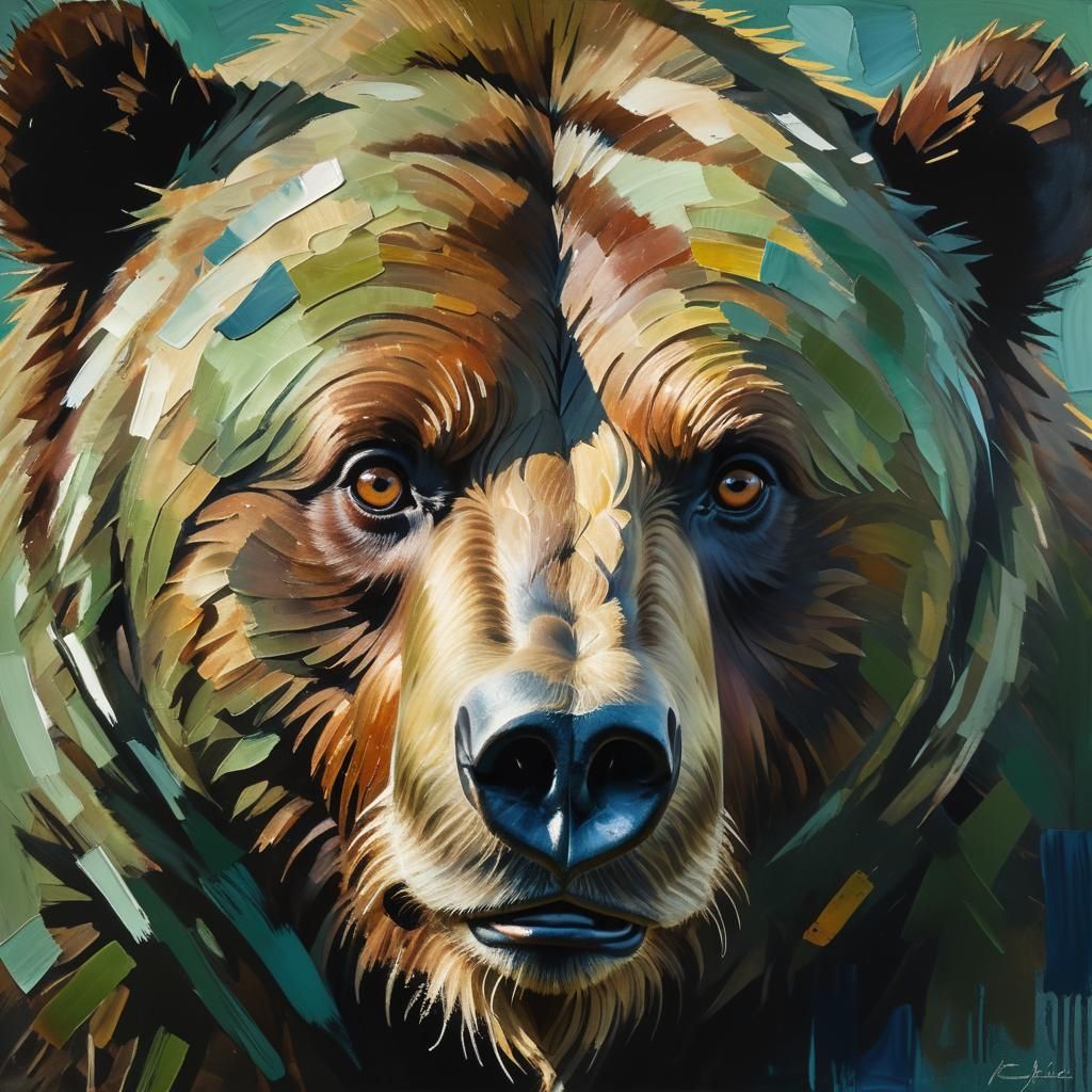 Grizzly portrait