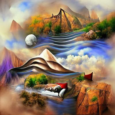 dream of a mountain a river and a treasure