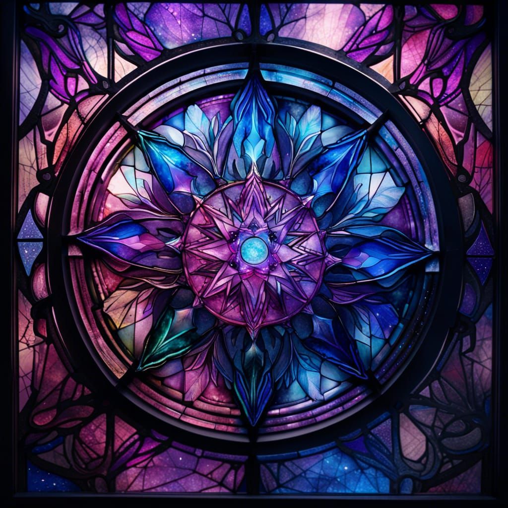 Stained Glass Mandala  by @Kitty Blacksmith