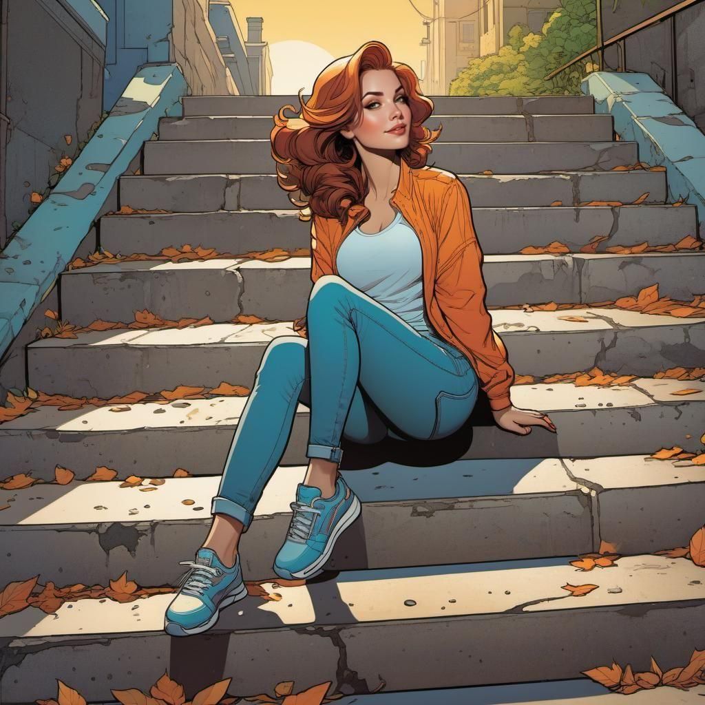 Hyper detailed comic-book cel-shaded illustration masterpiec...