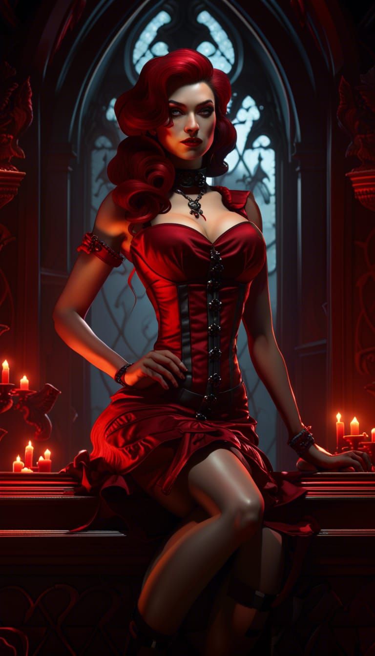 Gothic pin-up