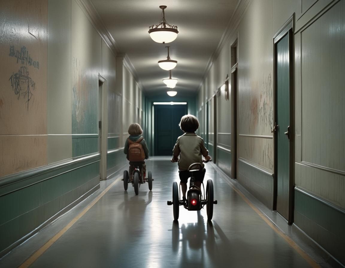 exploring the hallways 