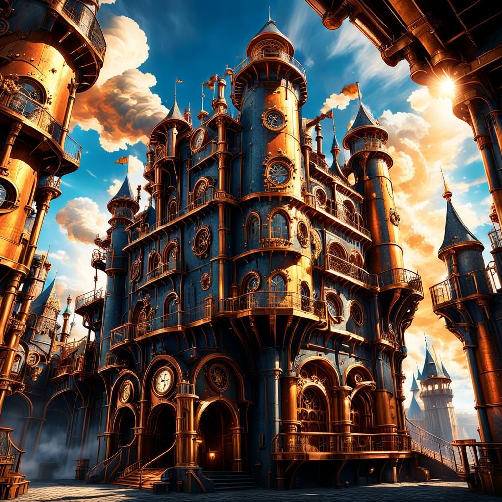 Steampunk castle