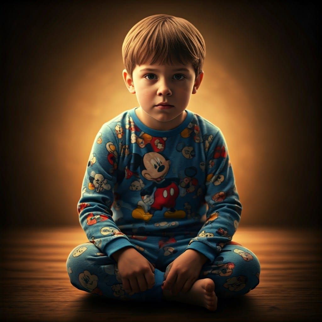 Epic Mickey Mouse Nostalgia in Golden Hour