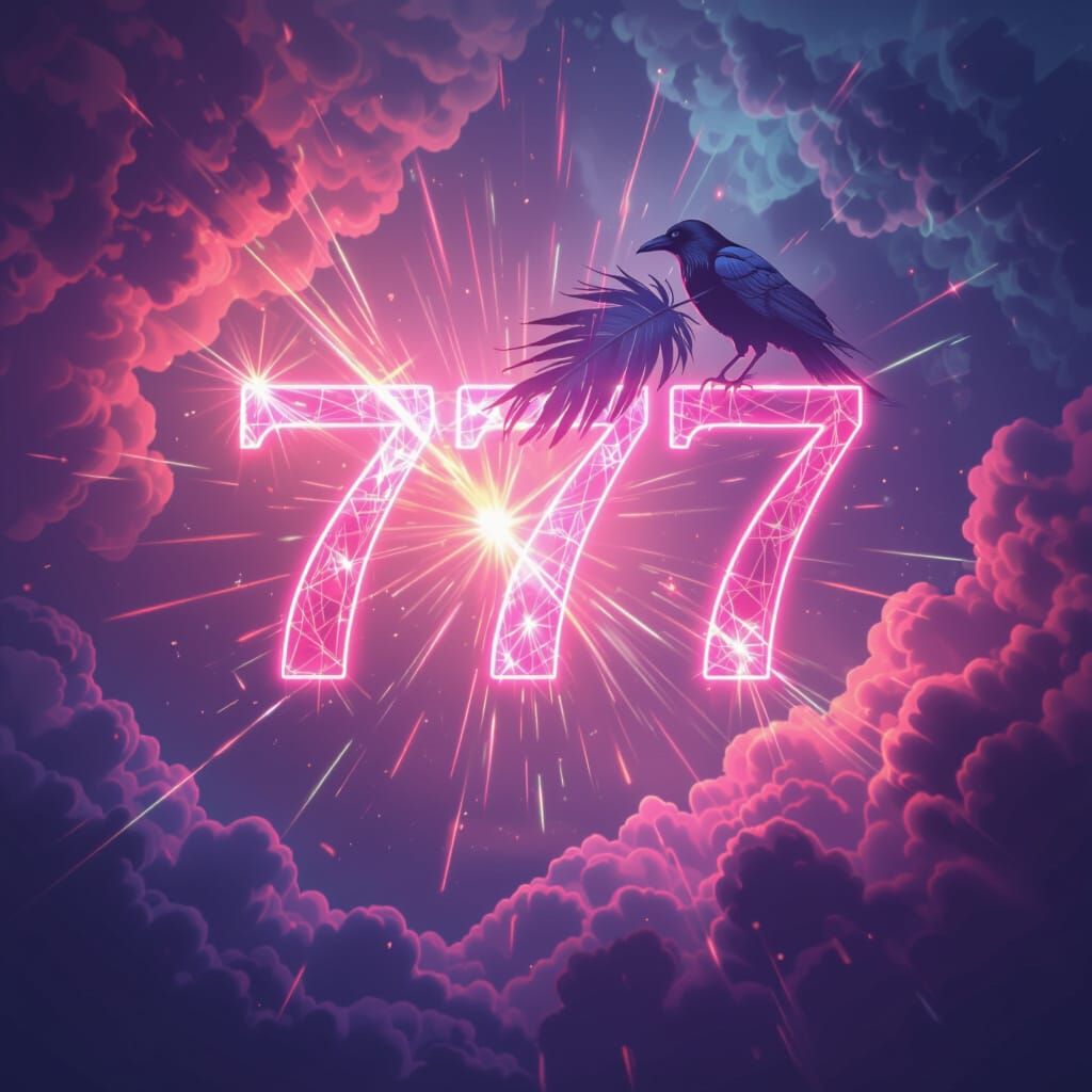 Hot pink 777 with Raven 