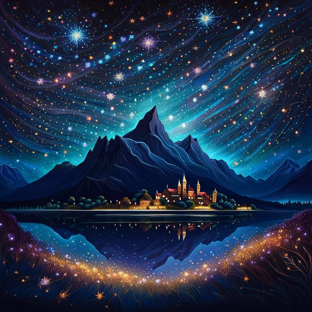 Glittering landscape #7
