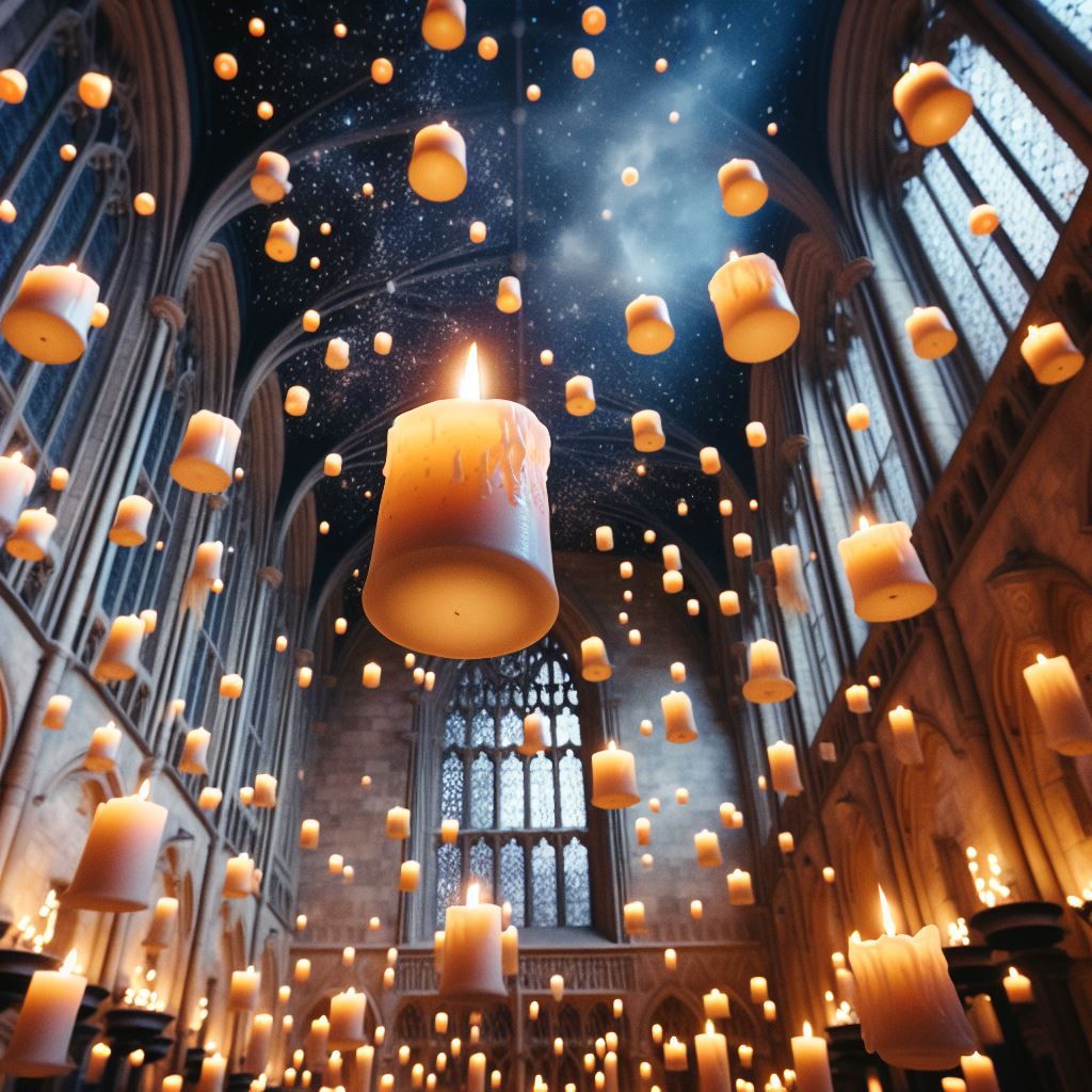 Hogwarts Great Hall floating candles
