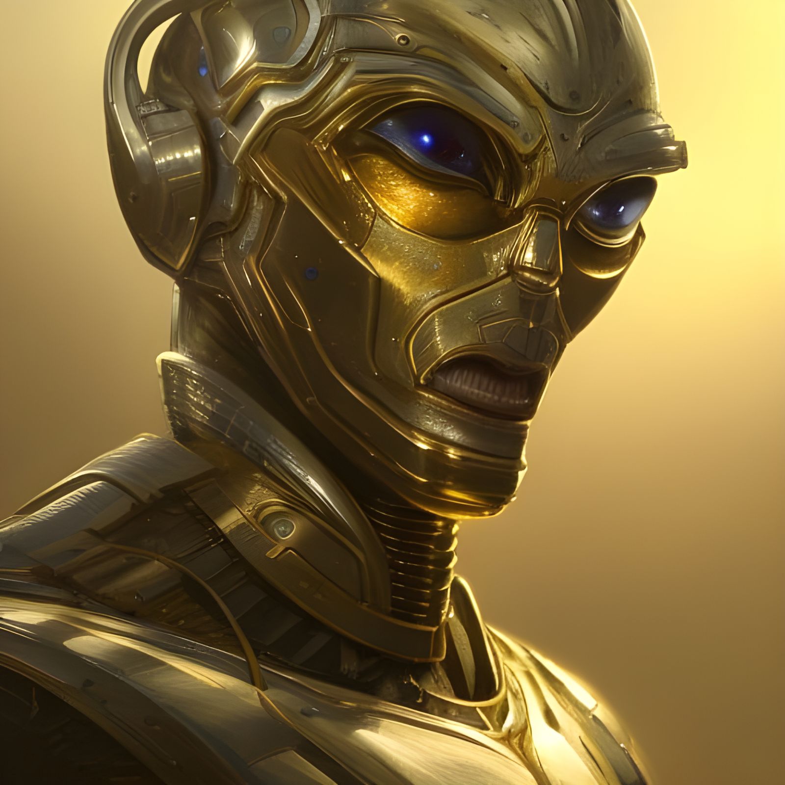 "They're Here" - Portrait of an Alien Warrior