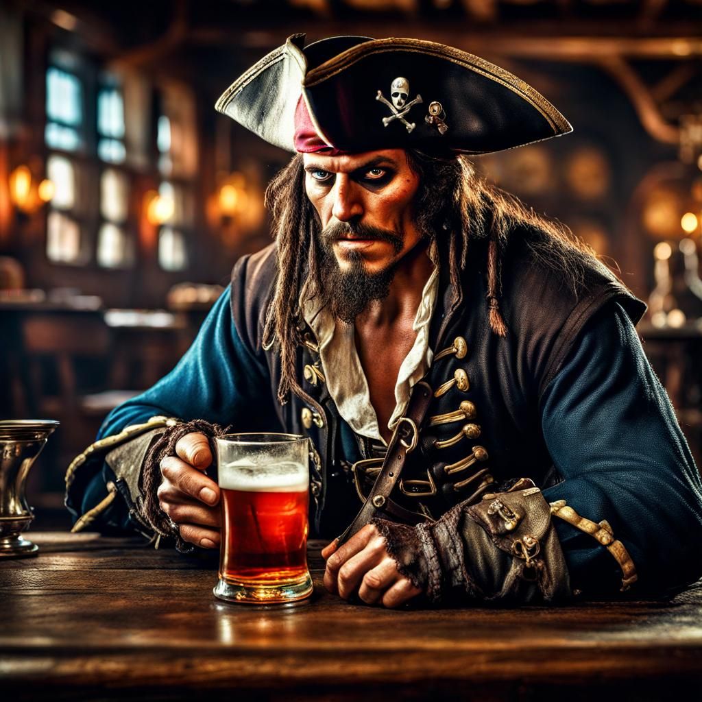 Pirate portrait - AI Generated Artwork - NightCafe Creator