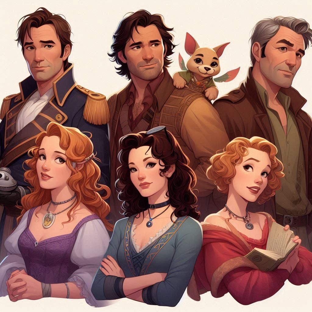 Three Couples, Disney Illustration Edition