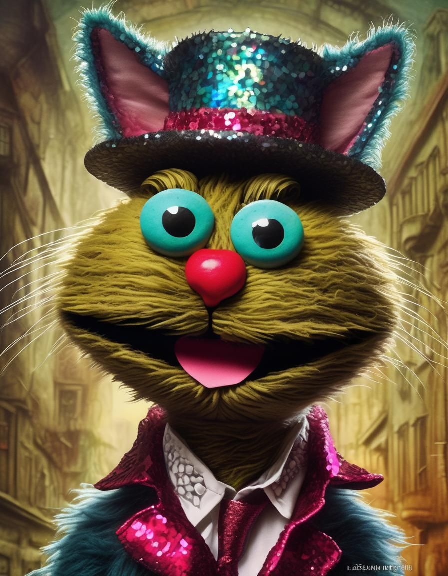 Muppet cat (4) - AI Generated Artwork - NightCafe Creator