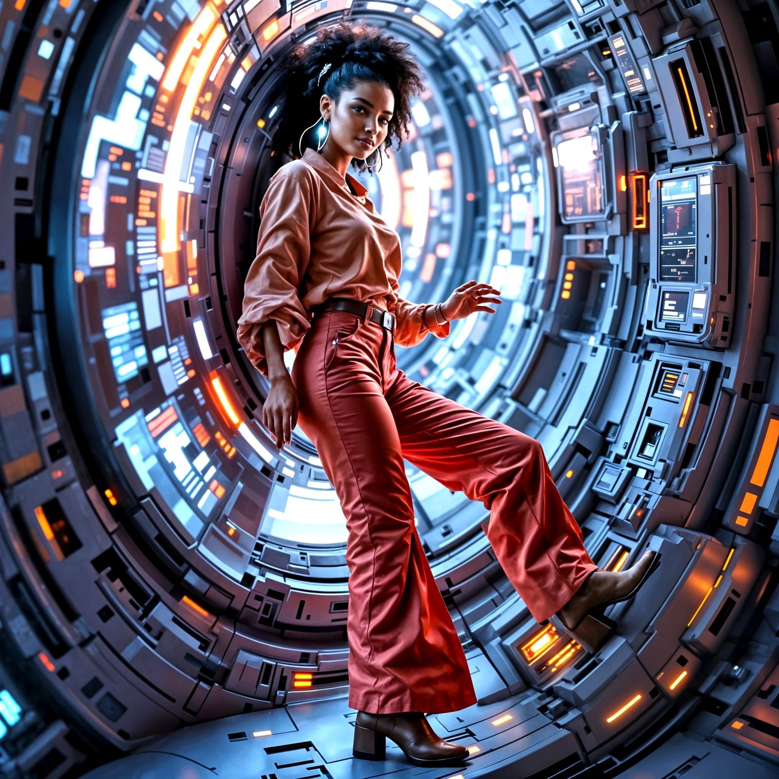 Space Station Woman 004
