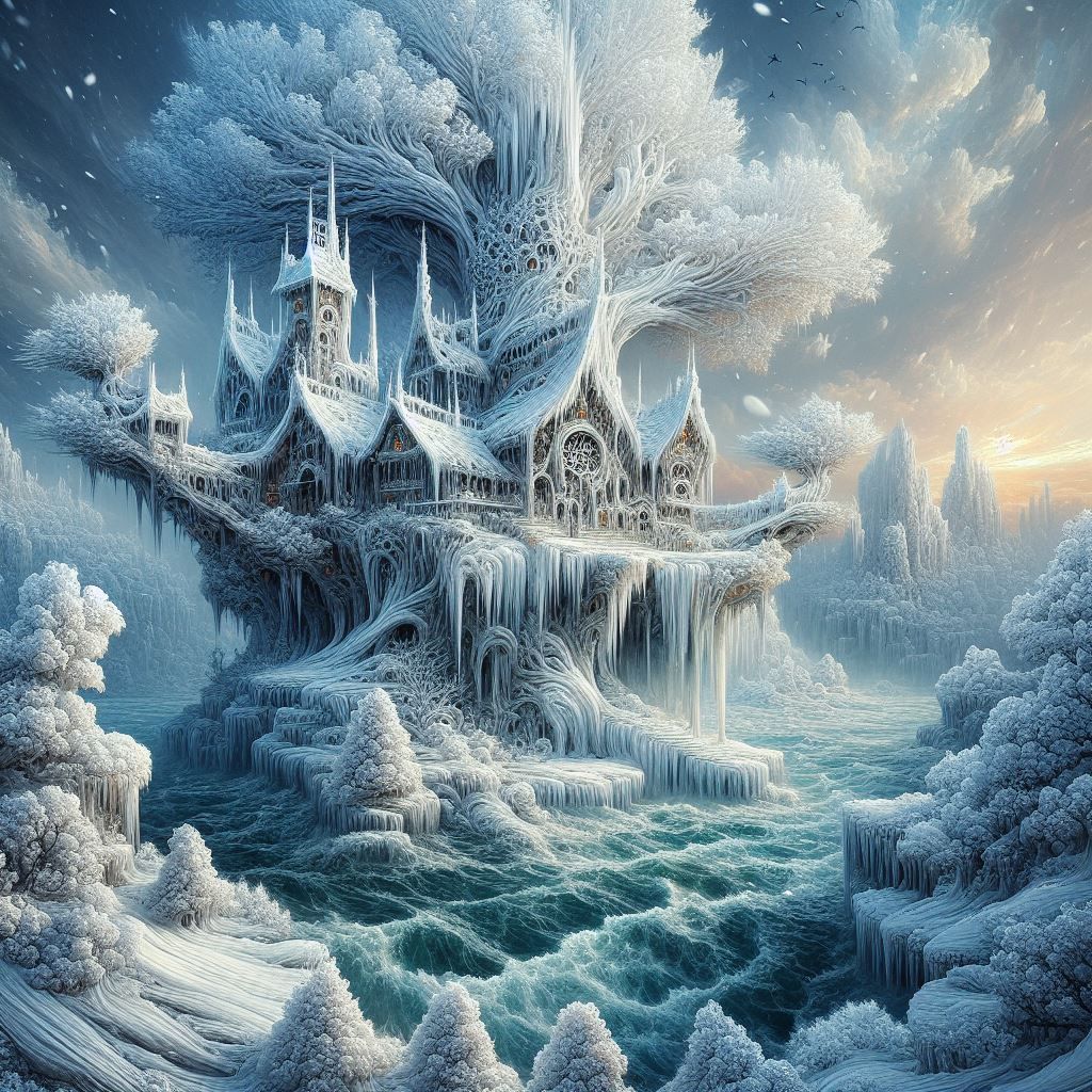 Midwinter Ice Tree House