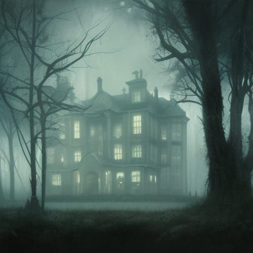 The Haunted House - AI Generated Artwork - NightCafe Creator