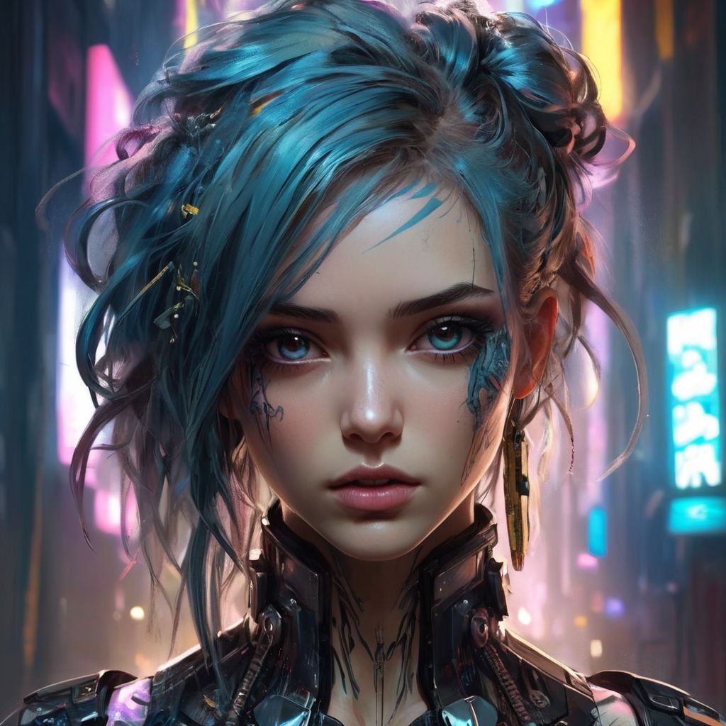 Billie- Cyberpunk - AI Generated Artwork - NightCafe Creator