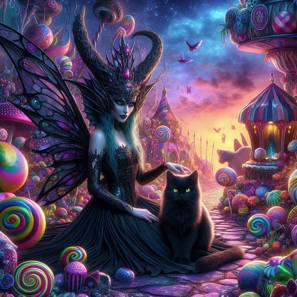 dark fairy in candy land