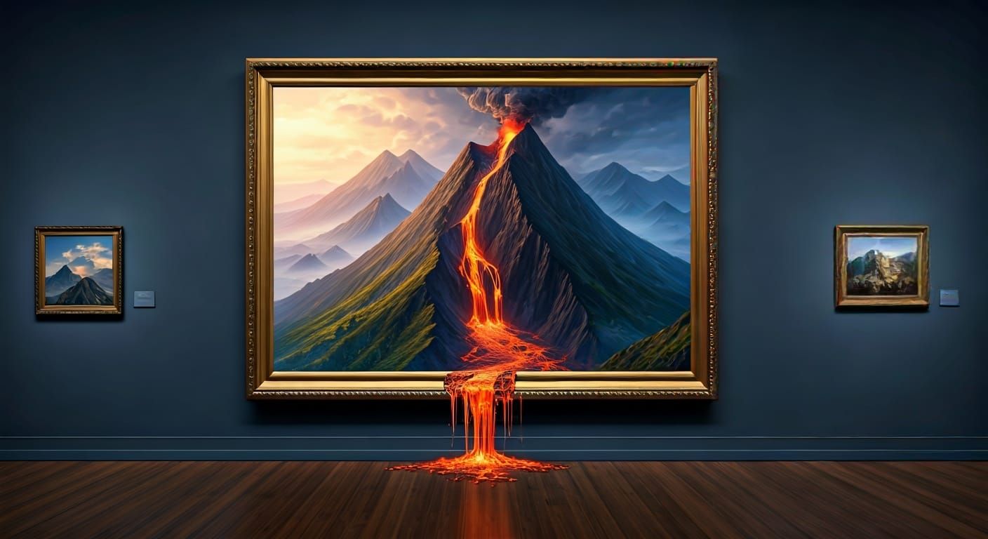 Melting art in museum  by @loodupyydja