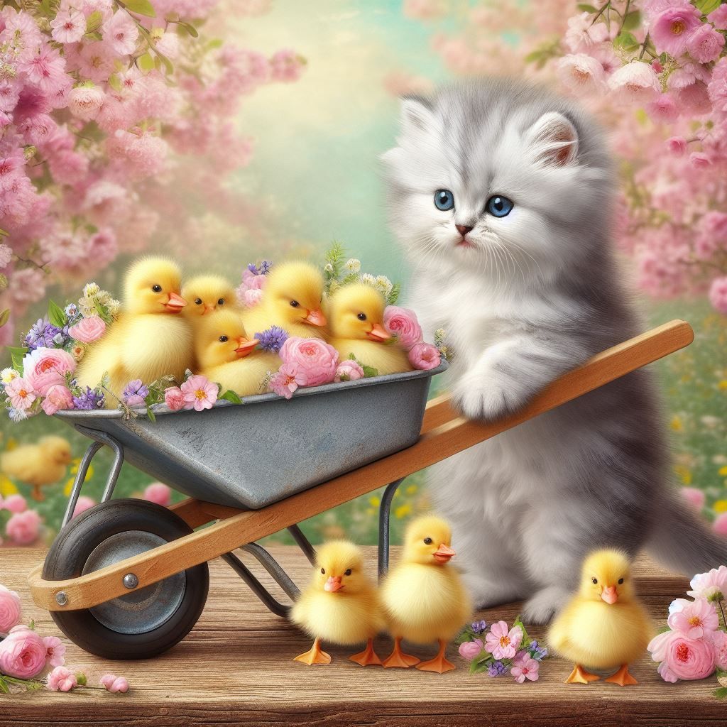 stay in the wheelbarrow kids