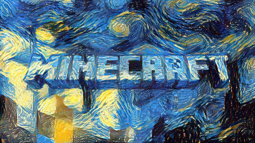 Minecraft logo (copyright Mojang)