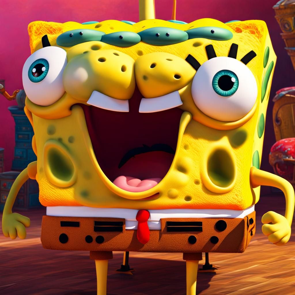 Bob Esponja Photobomb AI Generated Artwork NightCafe Creator