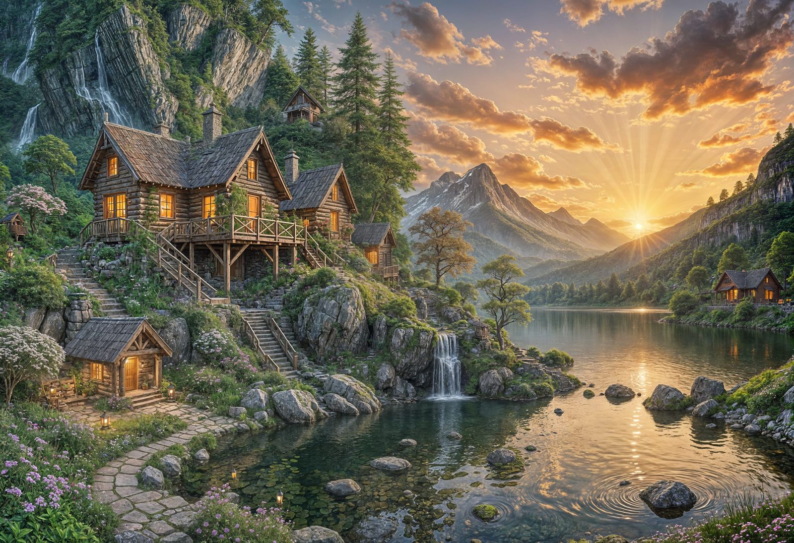 Fairy Tale Lakeside Dwelling  by @AYYS