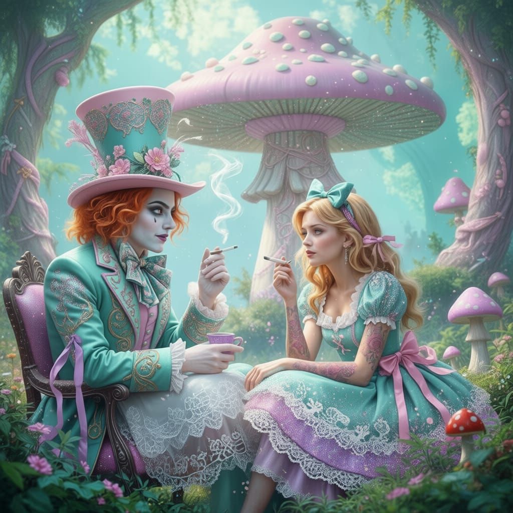 Alice and mad hatter
