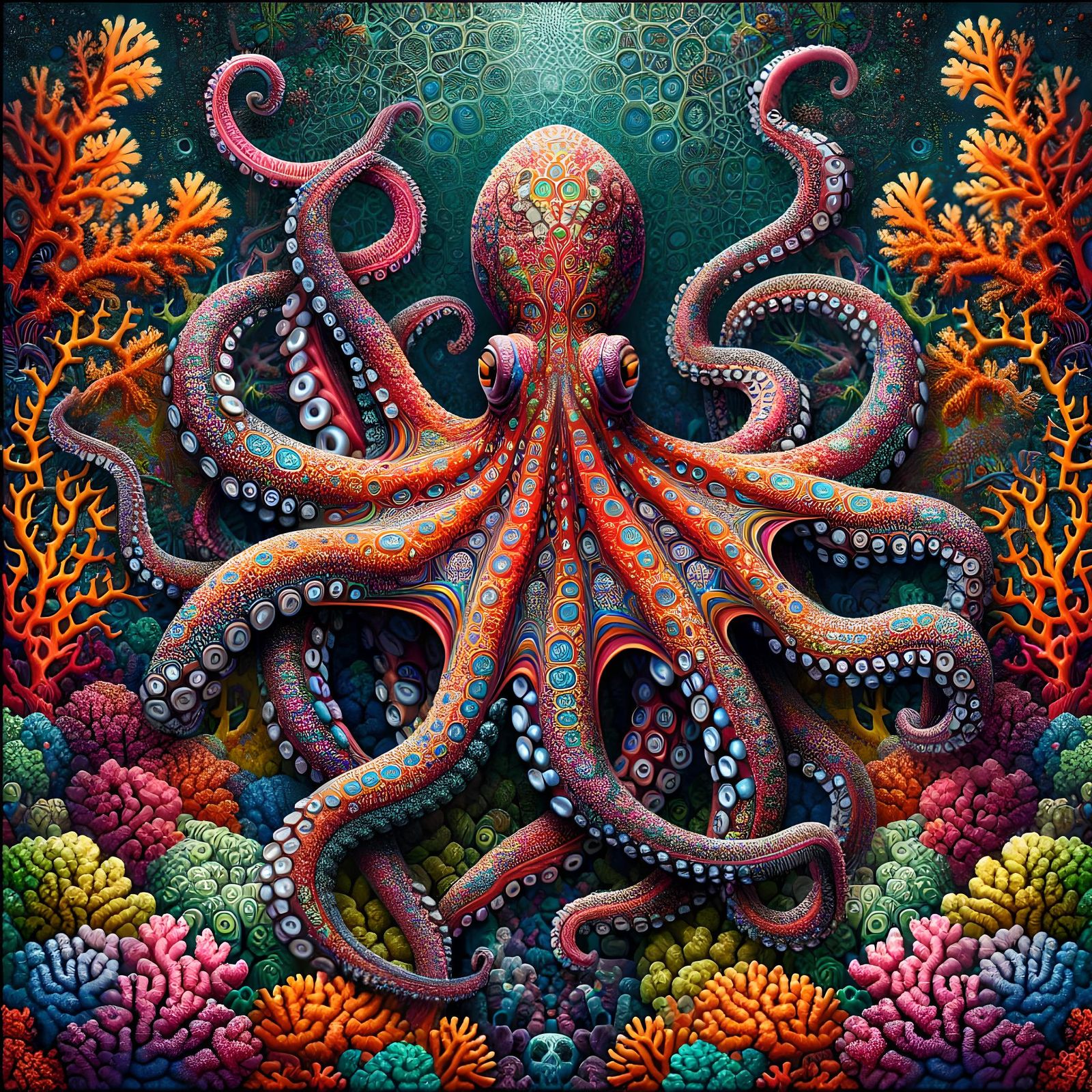 Bright Cephalopod  by @Starchweasel