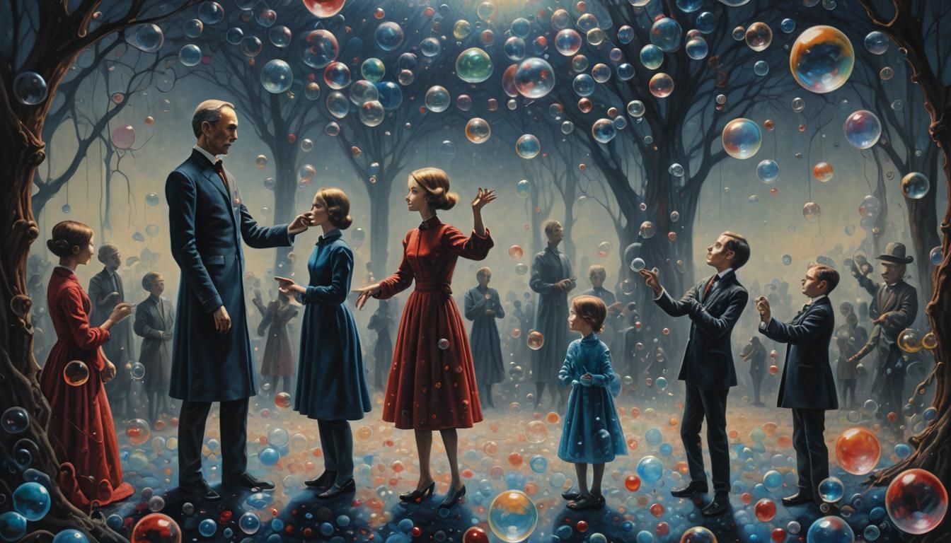 Daddy thought the bubbles would help...he was wrong.