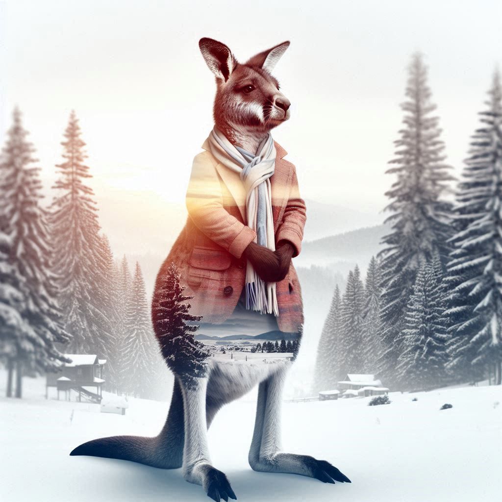 double exposure beautiful fantasy DALL-E 3 portrait landscap...