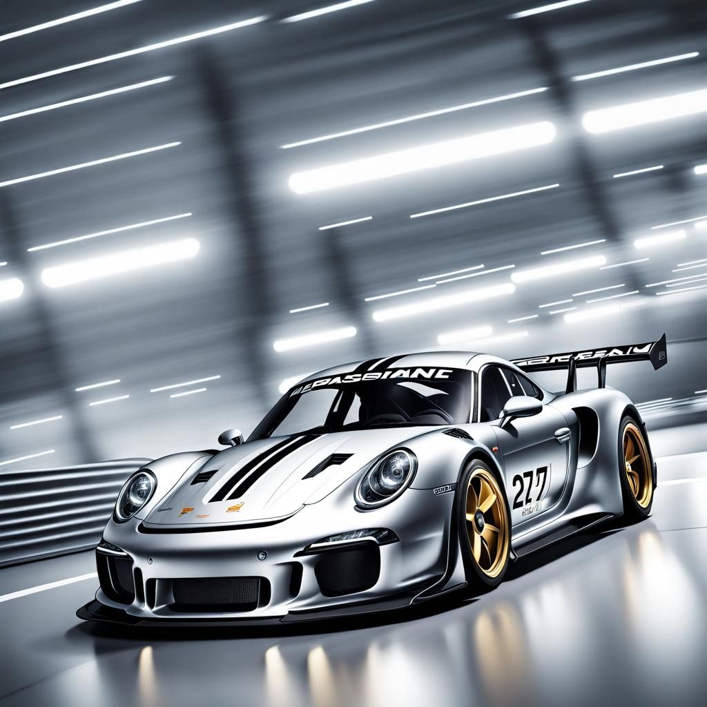 Racingfest hypervelocity racing style Porsche. realistic proportions