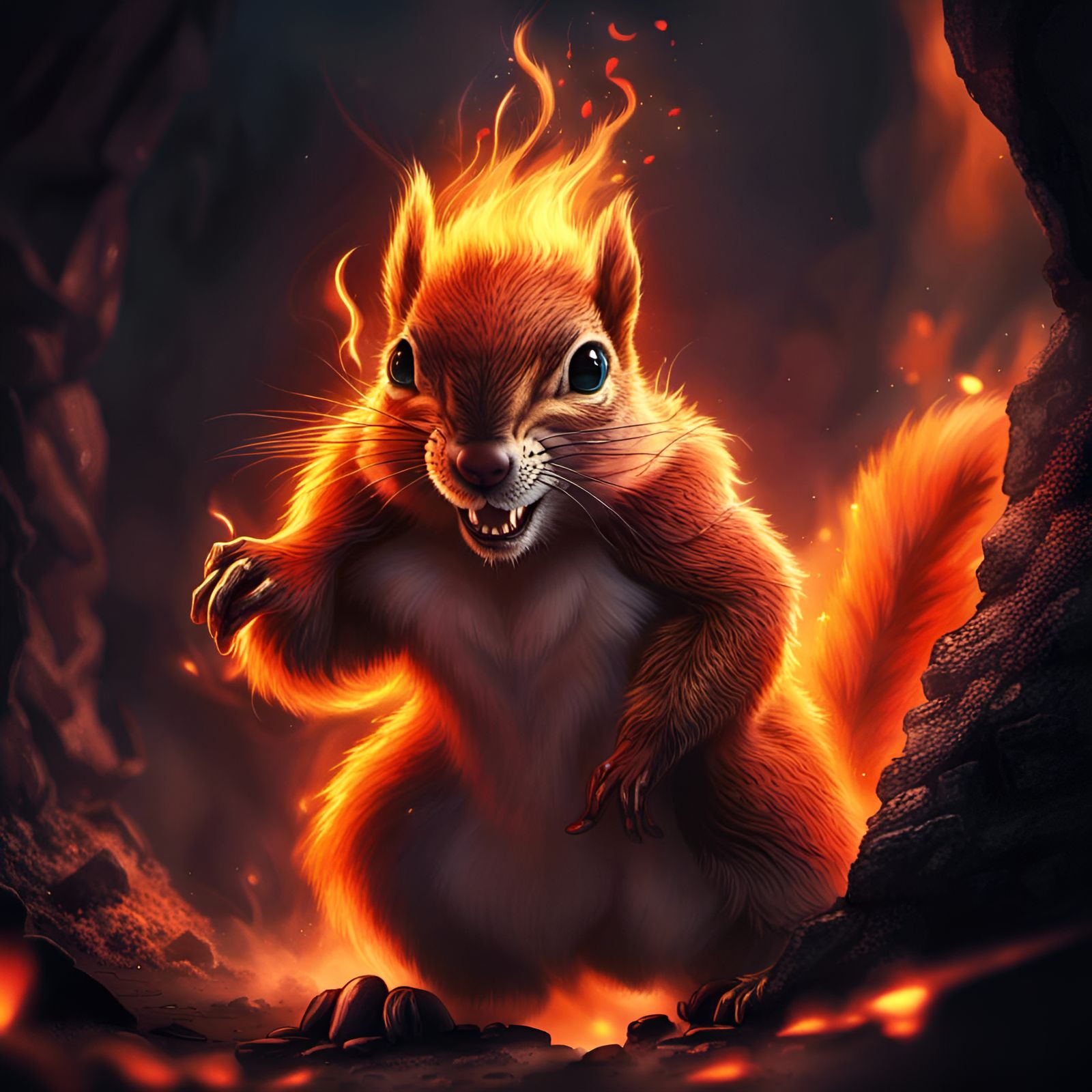 Squirrelmon  by @Narolinus