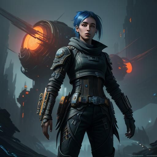 futuristic technomancer