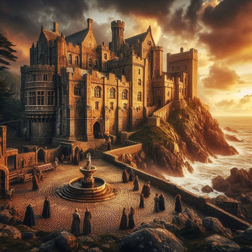 “Waves of Time: The Castle by the Sea”