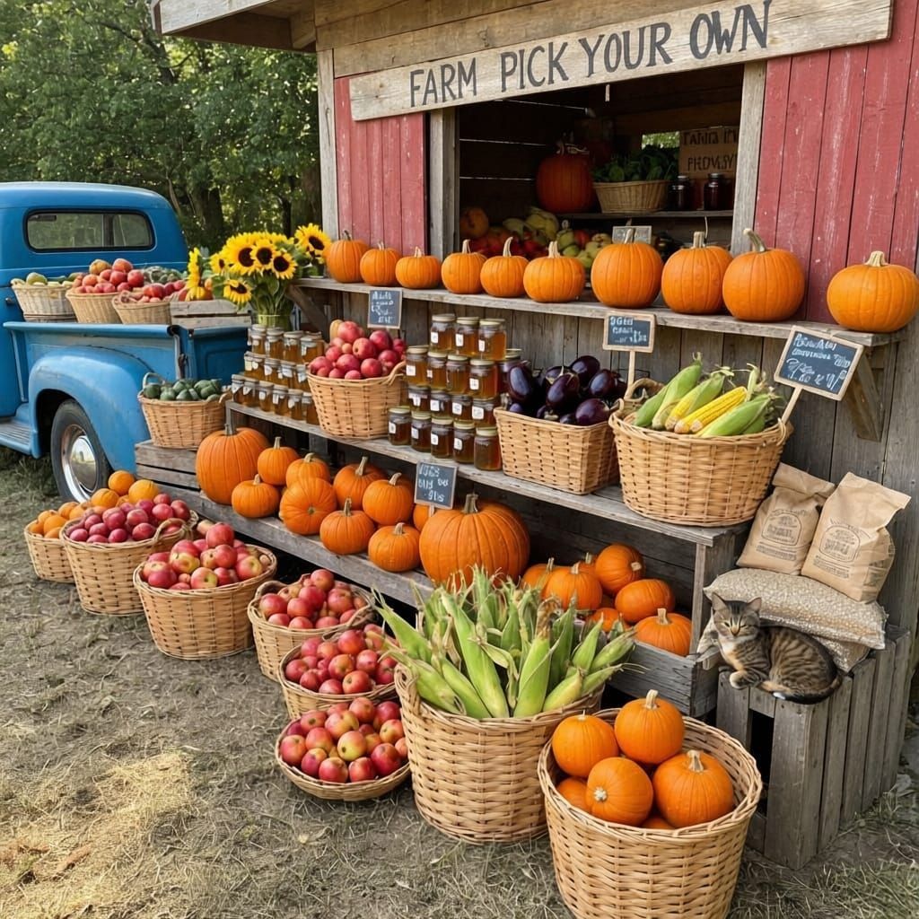 Cat farm, fresh picks...
