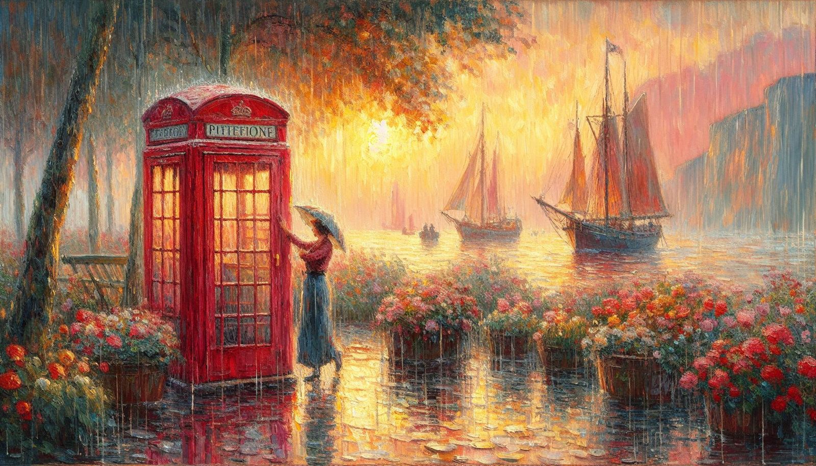 Morning Blooms and London Rain