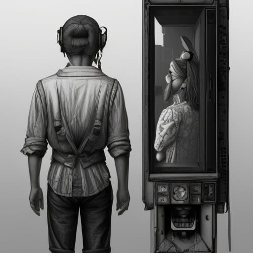 The guy and the blackbox ai generated artwork nightcafe creator